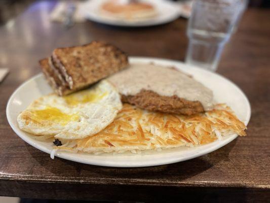 Country Fried Steak and Eggs