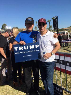 KFYI fans at President Trump's rally in Fountain Hills, Arizona.