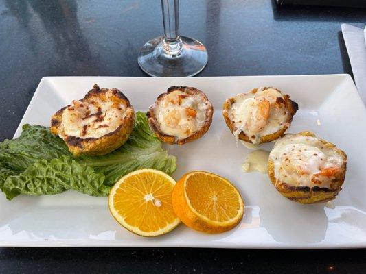 Tostones con camarones