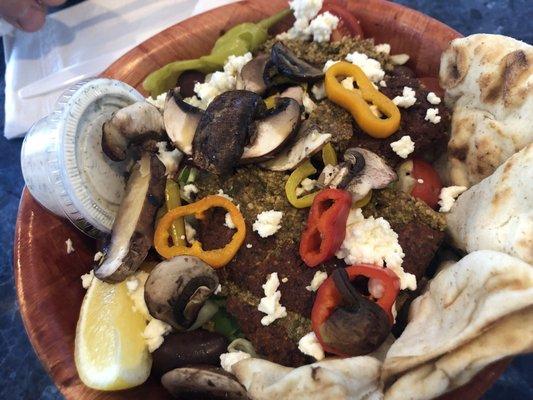 Bowl with falafel