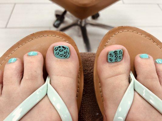 Pedicure "Cheetah Design" $65