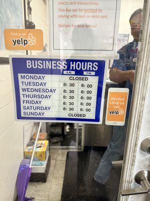 Business hours