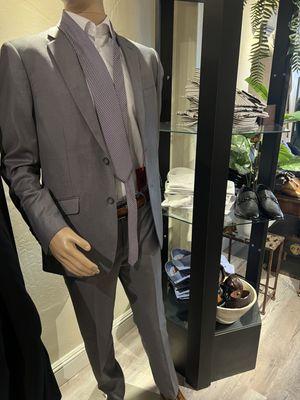 Grey Renoir suit available for retail