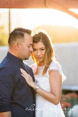 Downtown LA Engagement session and french-dipped sandwiches go together like chips and dip!