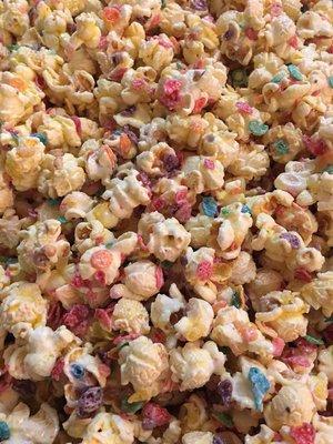 Locally made Gourmet flavored popcorn.