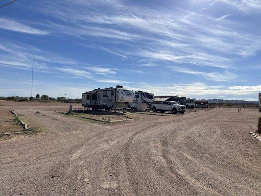 Spacious RV spots