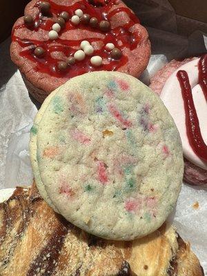 Cream Filled Funfetti cookie