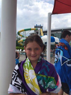 Pit stop for some water park fun. Great day. Cheap and easy to manage. Minor delay with "biohazard" in the pool. Kids!!