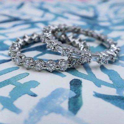 Stackable Diamond Eternity Bands