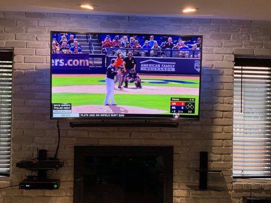 Custom tv installation (brick wall)