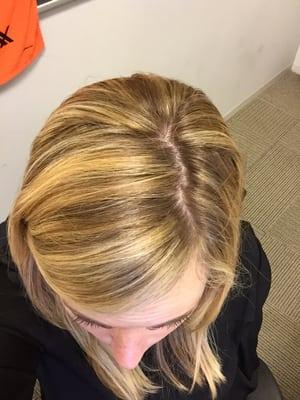 Highlights by Tammy Read -- I asked for a warm blonde. Turned out great!