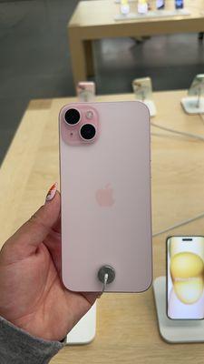 Pink iPhone 15