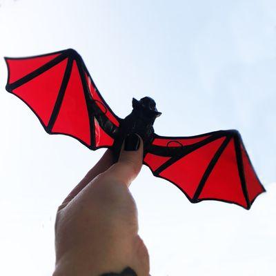 Stained glass bat