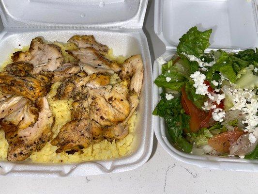 Chicken kabob plate