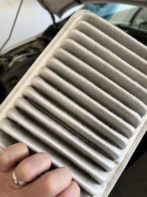 "Dirty" air filter