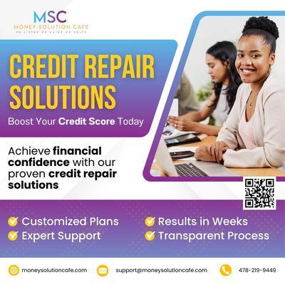 Boost Your Credit Score with Proven Credit Repair Solutions!

#BoostYourCredit #MoneySolutionCafe #FinancialSolutions #CreditScore