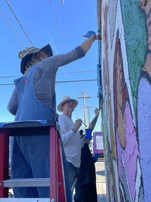 Saticoy mural restoration project.