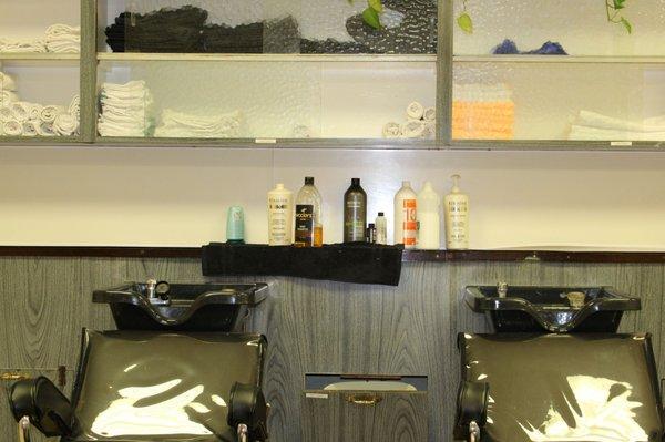 Shampoo and style is complimentary with every service.