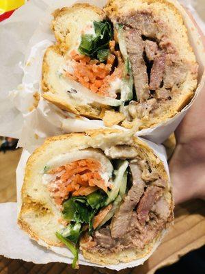 The delectable banh mi sándwich big enough to split!