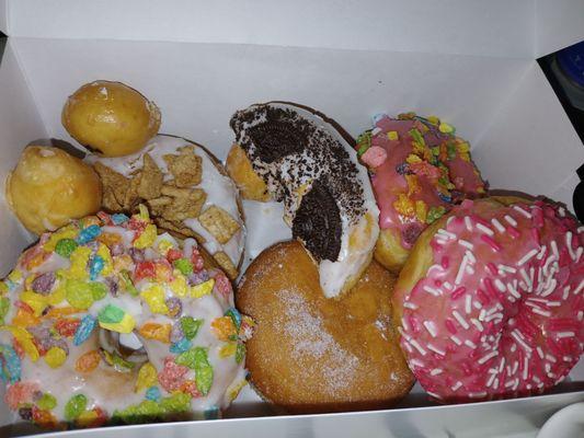 An assortment of the most delicious donuts we've ever had!