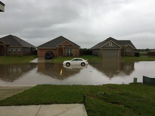 This is South Fork addition in Waco Tx this flooding has gone on since we moved in we were the 5 house here but the owner of the HOA