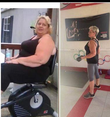 Over 150 lb lost at the Fitness Range by this young lady.