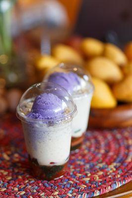 Halo halo with ube ice cream!