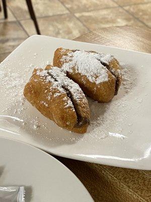 Nutella stuffed Zeppoli's