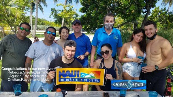 New Certified Divers! call us and register for our next class!!