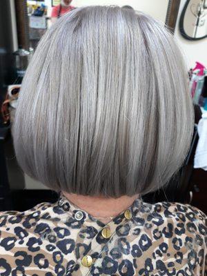 smoke gray silver color!