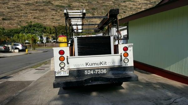 One of the fleet of Kumukit trucks