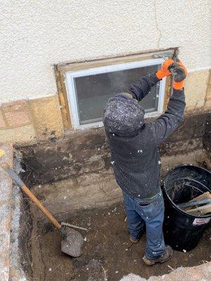 Installing an egress window