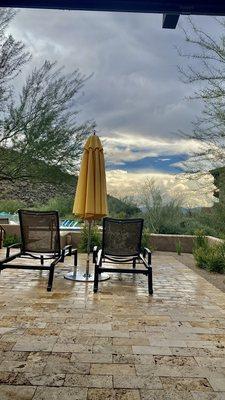 Scenery from our upper pool cabana