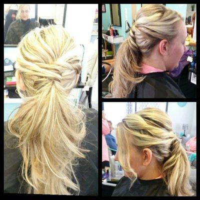 Bridal updo