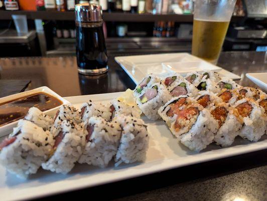 Happy hour sushi rolls