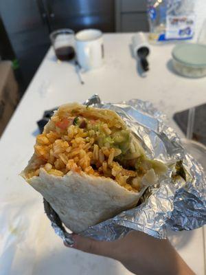 Chicken Tinga Burrito