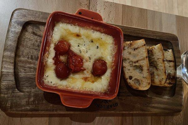 Oven-Baked Fontina Cheese (appetizer)