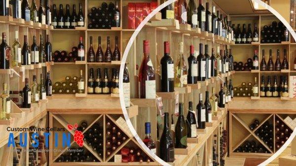 We create custom commercial wine rooms and wine display