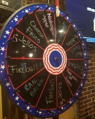 Spin the wheel to win