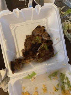 $20.00 for this horrible steak???