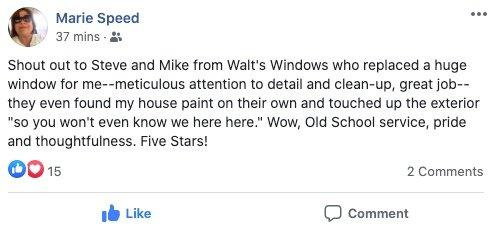 A true review of Walt's Windows that came across my FB timeline today.