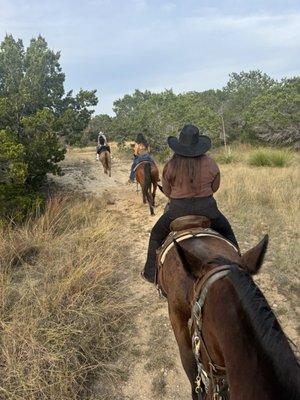 On the trails