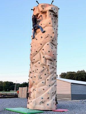 The Rock Wall is fun for any age!