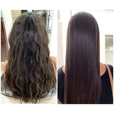 BRAZILIAN BLOWOUT, before and after NYC Salon, Call us Today! 212-683-5500