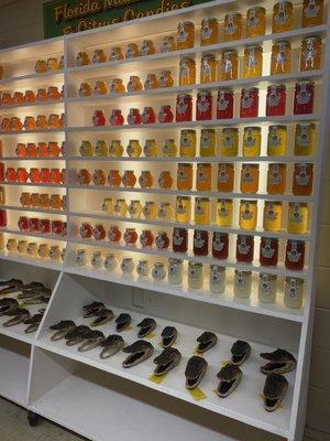 Large variety of jelly and marmalade flavors