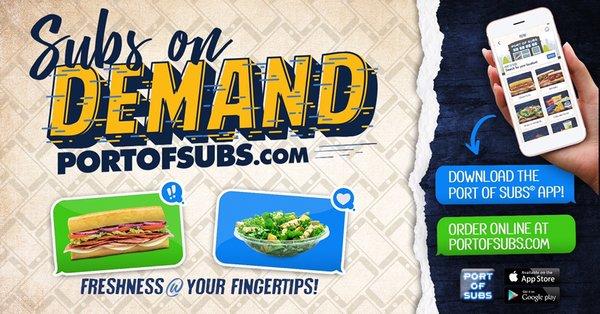 Order your favorite sub online and pick it up with no wait.