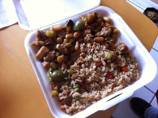 that's supposedly kung pao chicken...