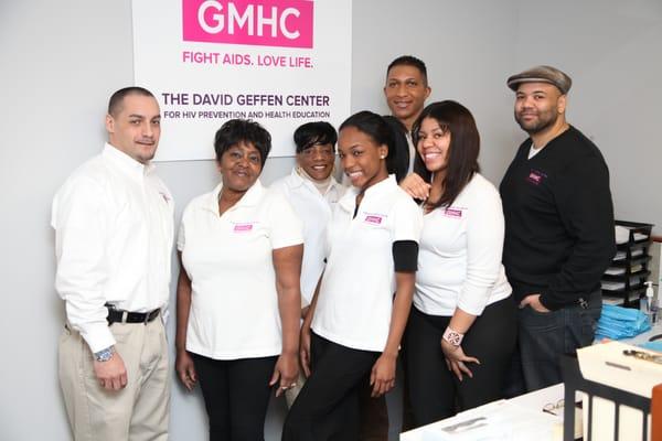 GMHC provides free HIV counseling, testing, and health information.