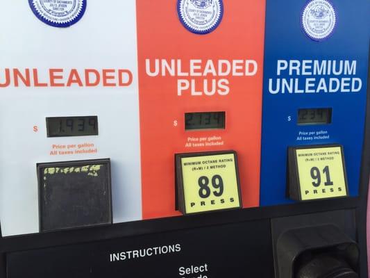 Under $2 a gallon with discount. 01/02/2016