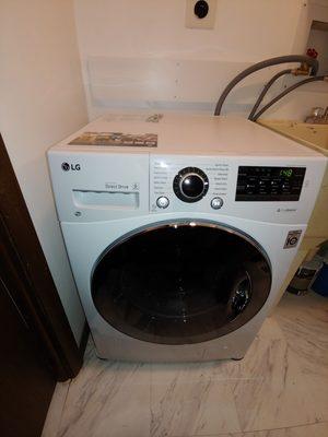 My new LG combo washer/dryer from Home Depot. Tried it and it worked great for wash & dry